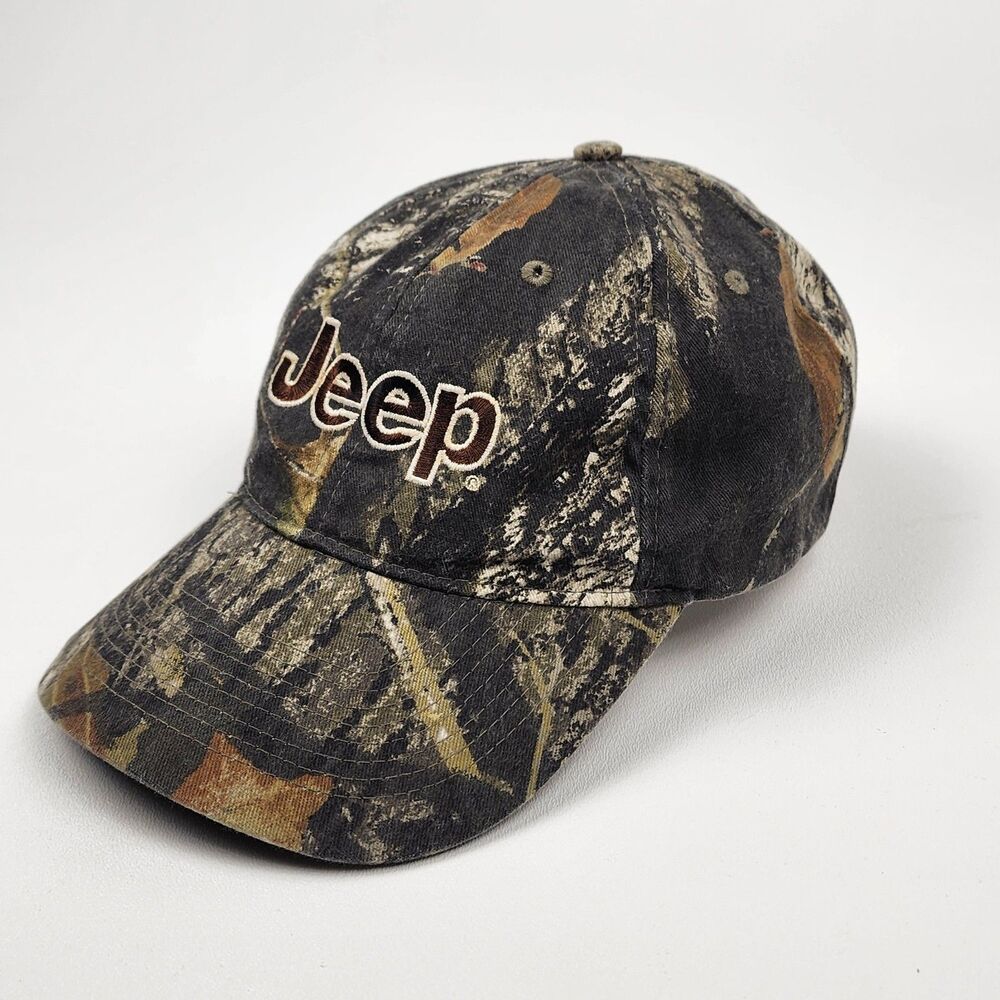 Jeep Mossy Oak Camo Adjustable Hunting Hat KC Caps Predator - Picture 3 of 7